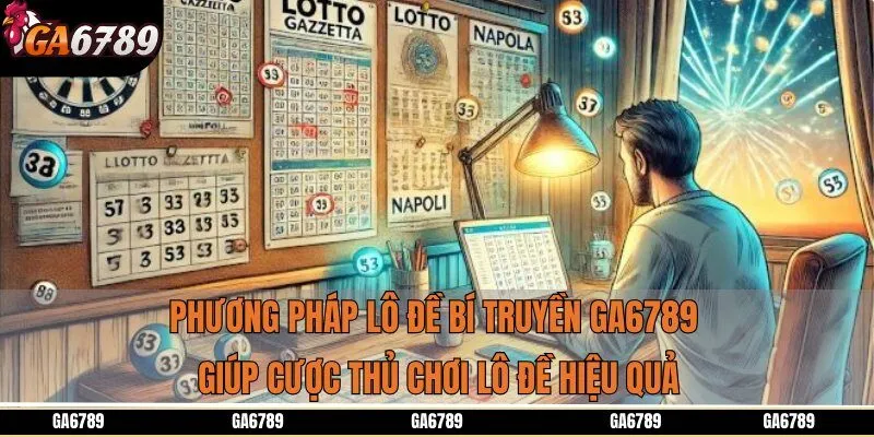 Phương pháp lô đề bí truyền Ga6789 giúp cược thủ chơi lô đề hiệu quả