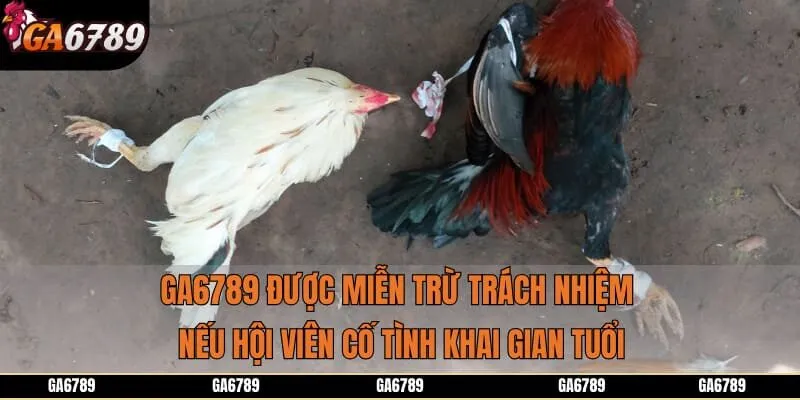GA6789 được miễn trừ trách nhiệm nếu hội viên cố tình khai gian tuổi