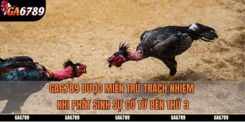 GA6789 được miễn trừ trách nhiệm khi phát sinh sự cố từ bên thứ 3