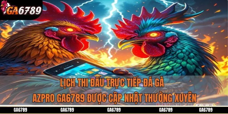Lịch thi đấu trực tiếp đá gà AZPRO GA6789 được cập nhật thường xuyên